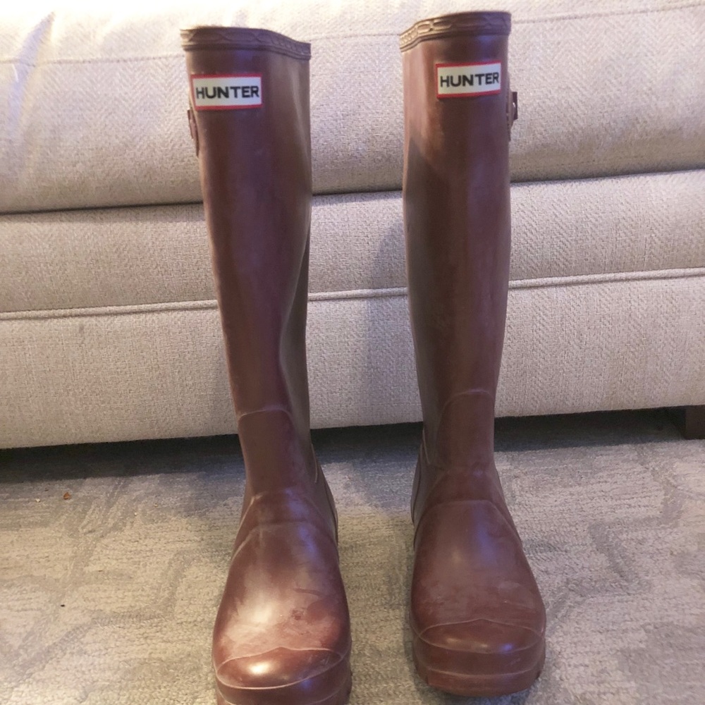 Dark red matte original Hunter Boots